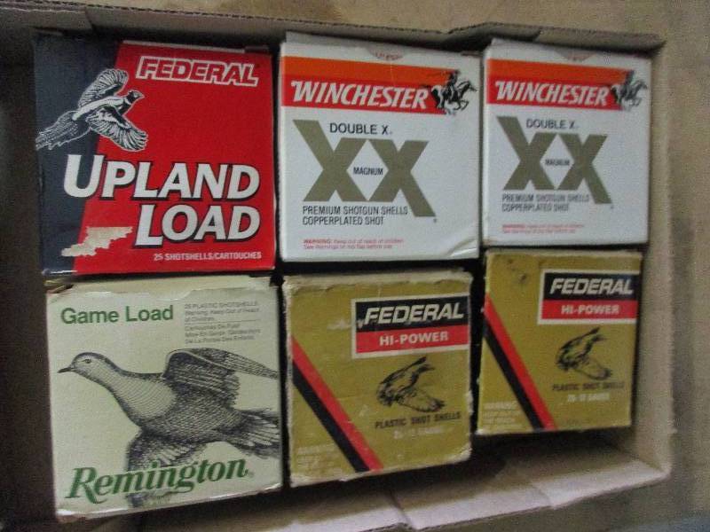lot 16 image: 6 full boxes of 12 gauge shotgun shells