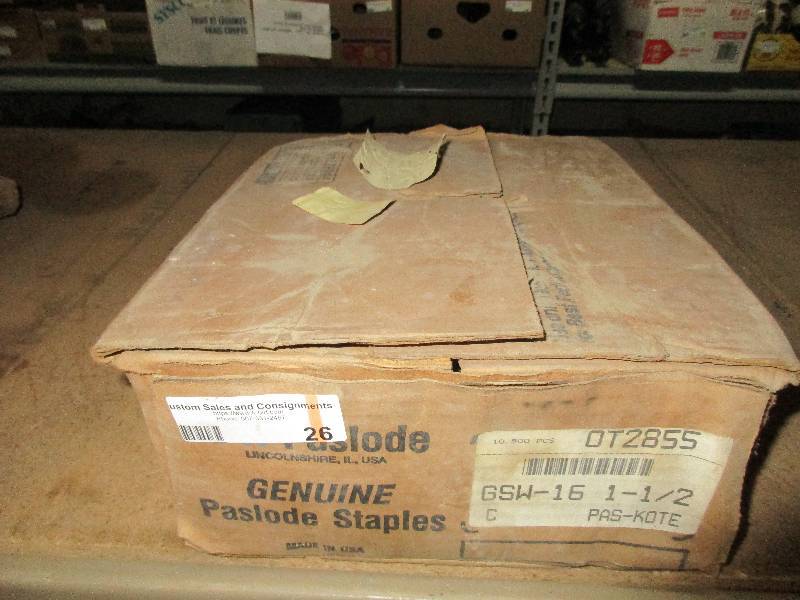 lot 26 image: Paslode 78 crown 1.5 staples