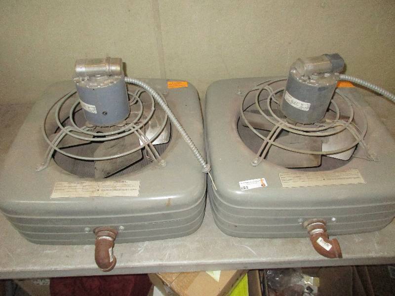 lot 43 image: 2 hanging heaters - by modine