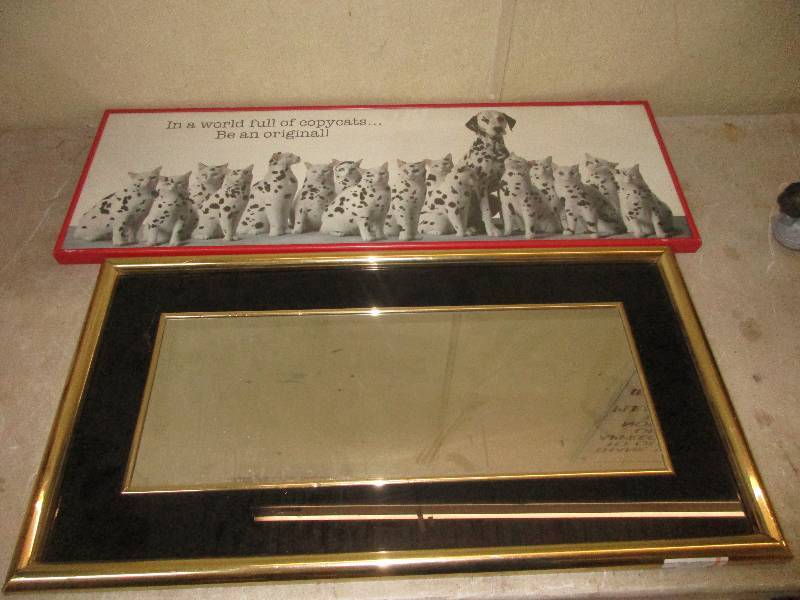 lot 67 image: mirror and Dalmatian picture