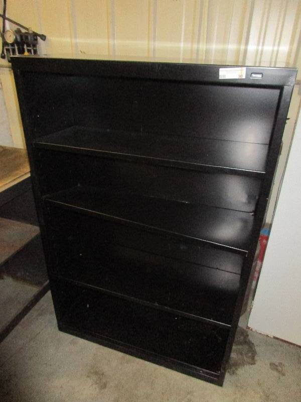 lot 90 image: metal storage shelf 4 tall
