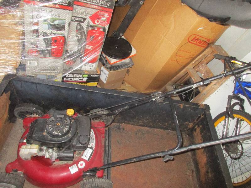 lot 101 image: push mower - starts and works great