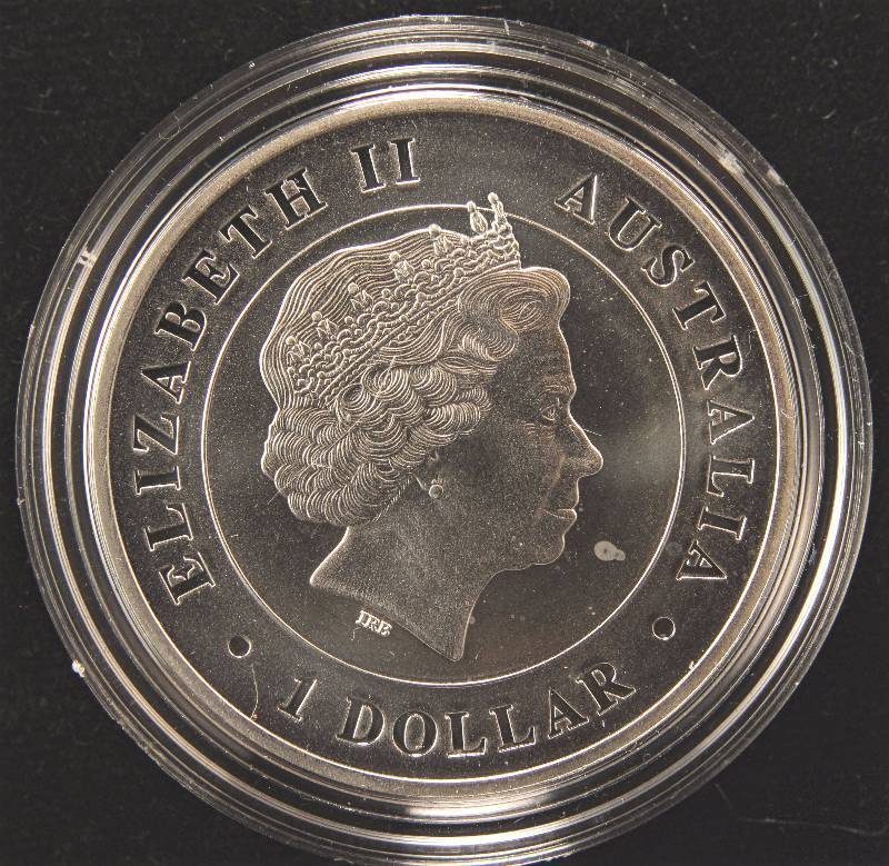2015 AUSTRALIA FUNNEL WEB SPIDER 1 TROY OZ. .999 FINE SILVER IN AIRTITE HOLDER