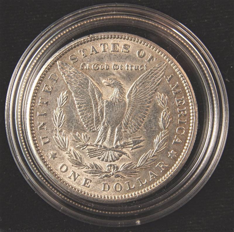 1900 MORGAN SILVER DOLLAR UNC LIGHTLY CLEANED IN AIRTITE