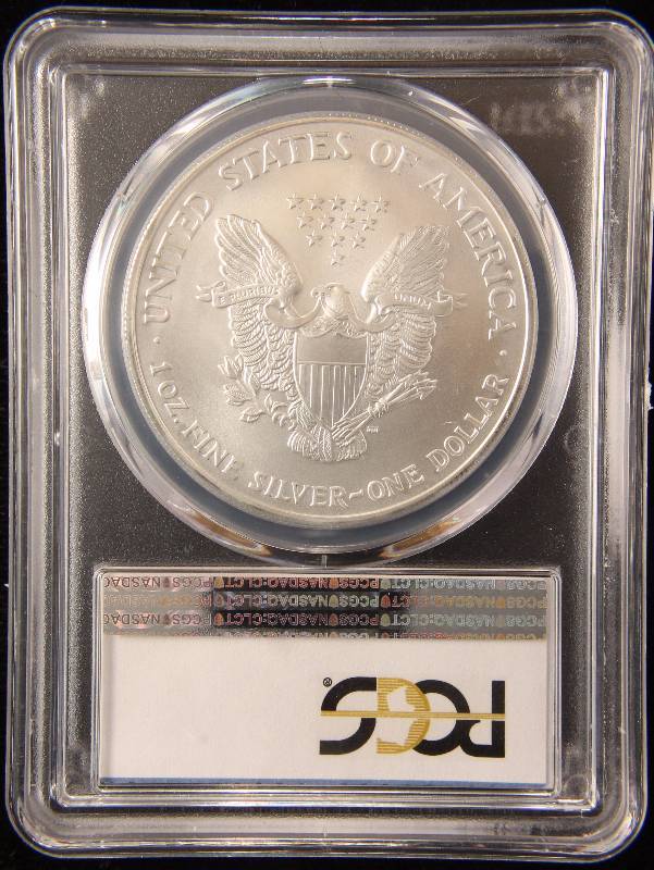 2005 AMERICAN SILVER EAGLE 1 TROY OZ. .999 FINE SILVER DOLLAR MS69 PCGS