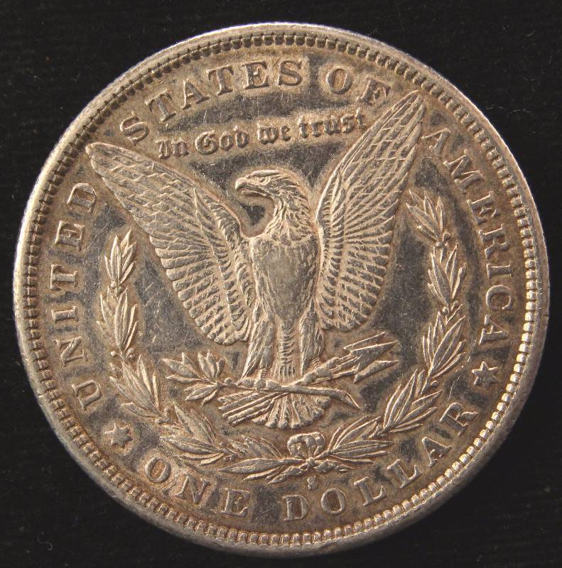 1881-S MORGAN SILVER DOLLAR AU DETAILS CLEANED