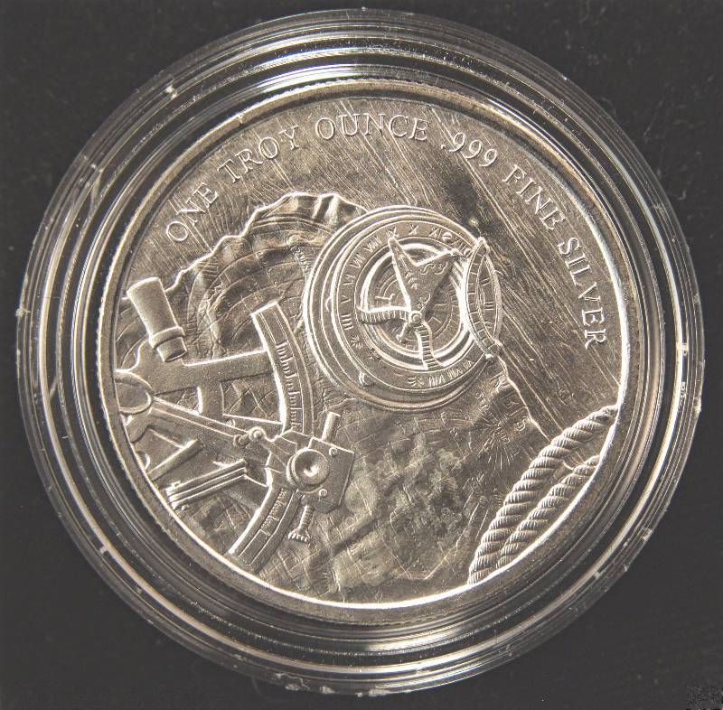 1 TROY OZ. .999 FINE SILVER PROSPECTOR IN AIRTITE HOLDER