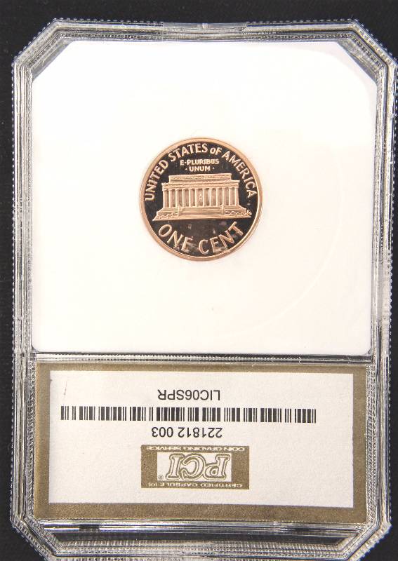 2006-S PROOF LINCOLN MEMORIAL CENT PR70 DEEP CAMEO PCI