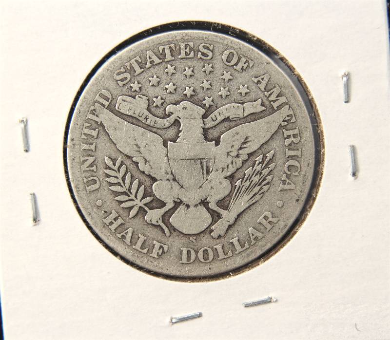 1910-S BARBER SILVER HALF DOLLAR GOOD