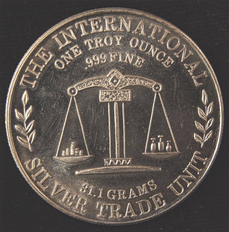 1 TROY OZ. .999 FINE SILVER VINTAGE LIBERTY BELL TRADE UNIT