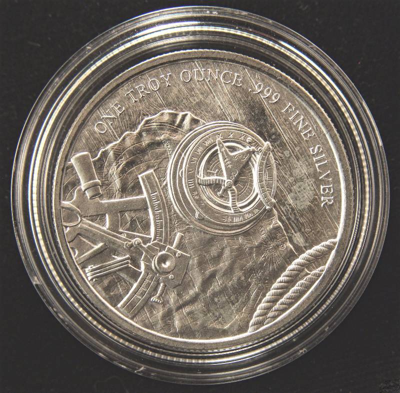 1 TROY OZ. .999 FINE SILVER PROSPECTOR IN AIRTITE HOLDER