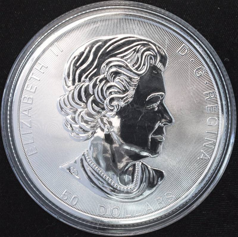 2017 CANADA  10 TROY OZ. .9999 FINE SILVER MAPLE LEAF IN AIRTITE