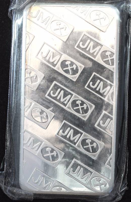 10 TROY OZ. .999 FINE SILVER BAR JM JOHNSON MATTHEY SEALED