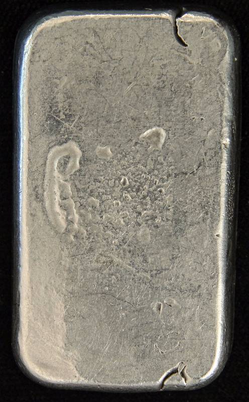 5 TROY Oz. .999 FINE SILVER BAR HAND POURED BISON BULLION