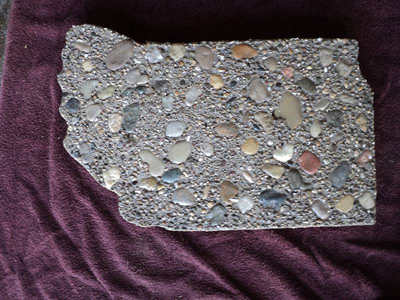 cement stepping stone, 20inx14in...
