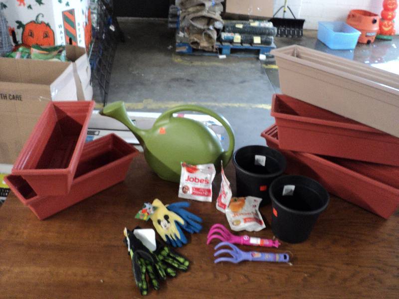 planters, pots, misc. garden suppli...