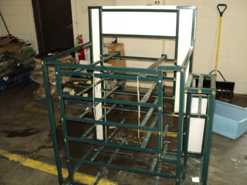 metal display rack, 45 in wide, 58 ...