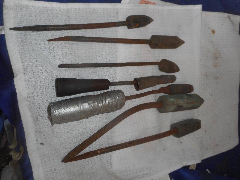 ANTIQUE SOLDERING IRONS