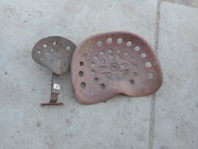 2 ANTIQUE TRACTOR SEATS