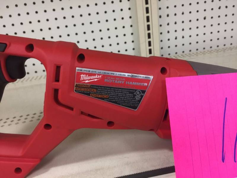 Milwauke 1 Rotary Hammer Model 2713-20 Tool only missing handle in very good condition
