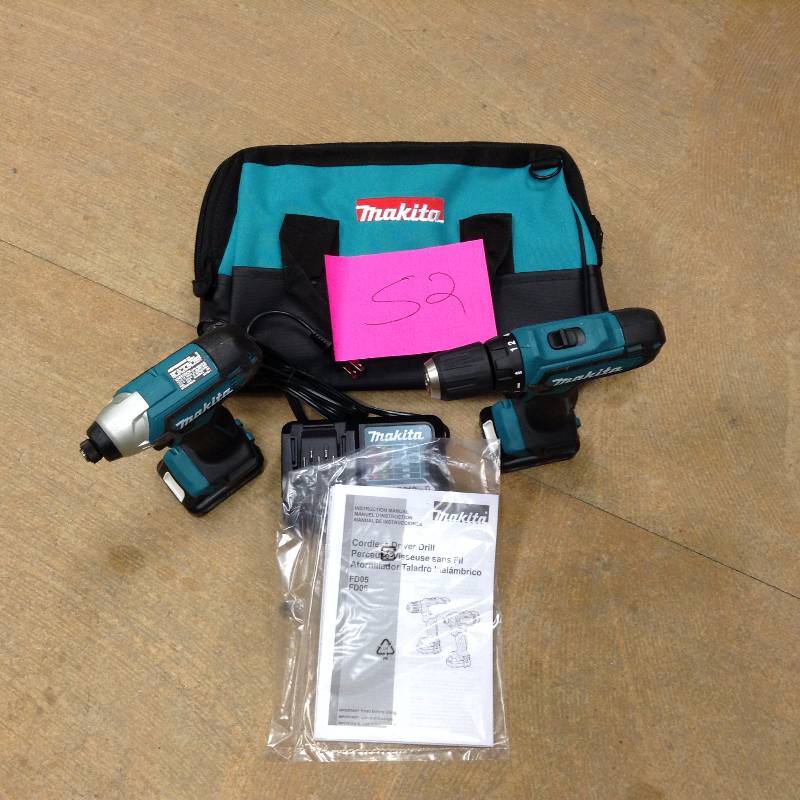 Makita 12V max CXT Cordless Dril Driver and Impact Drill Tool Only no batteries included