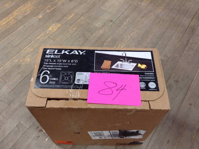Elkay sinkset 15 x 15 x 6