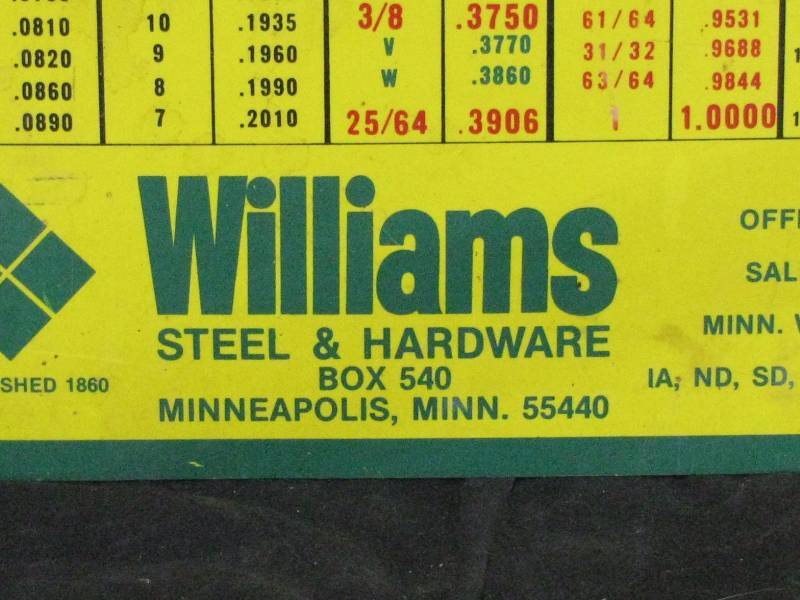 lot 16 image: Plastic Williams Steel Sign