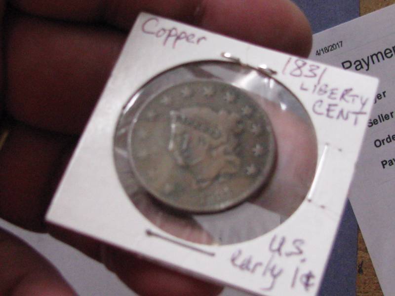 lot 52 image: 1831 Large Liberty Cent