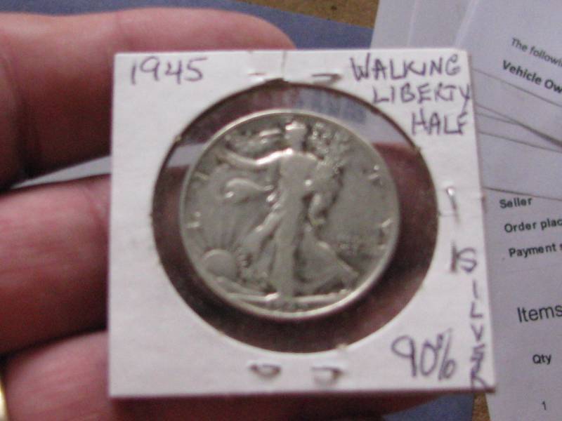 lot 58 image: 1945 Walking Liberty 12 Dollar 90% Silver