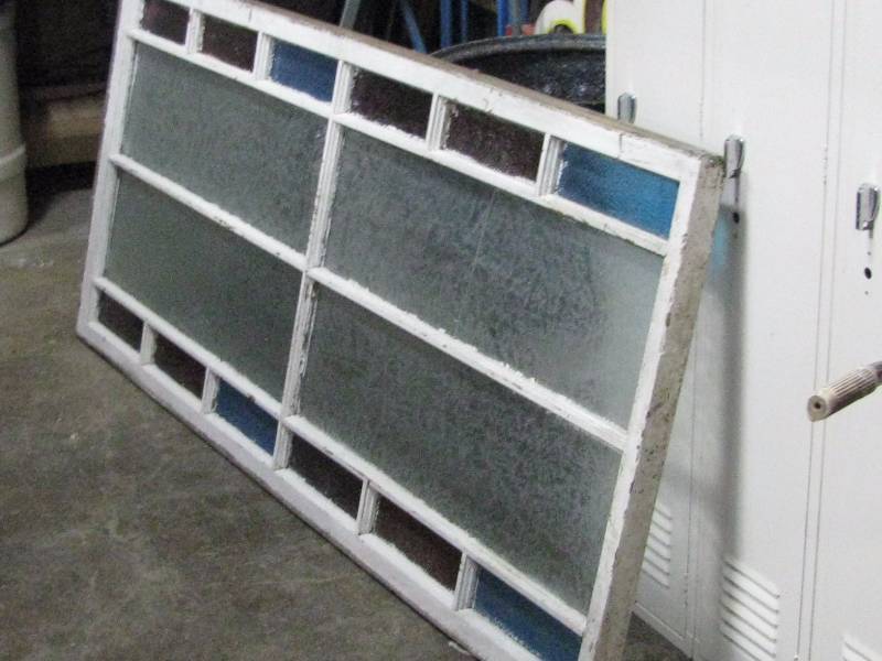 lot 67 image: Antique Stain Glass Window