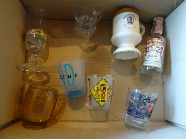 lot 32 image: Misc shot glasses. Coolectible...