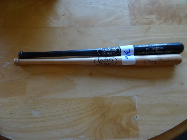 lot 36 image: Hubert H Humphrey Bat. Gary Gaetti ...
