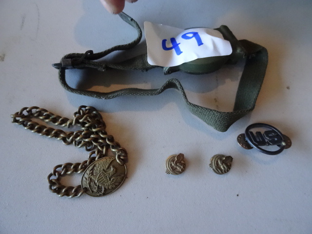 lot 49 image: Military compass. Military bracelet...