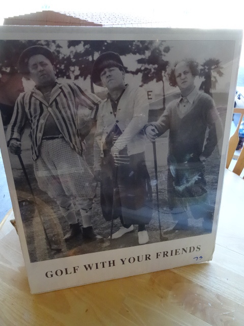 lot 75 image: 3 Stooges golf print...