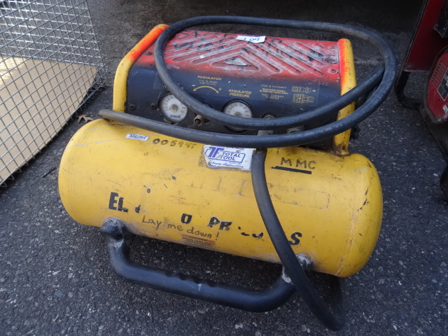 lot 109 image: Electric air compressor. Dewalt bra...