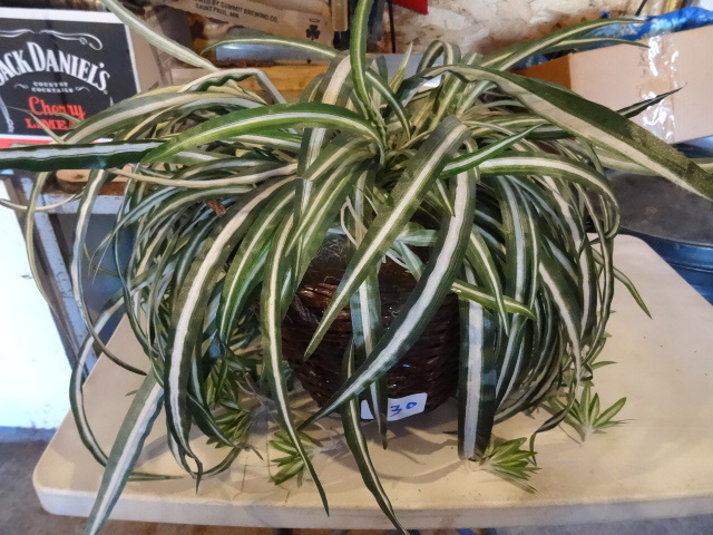 lot 130 image: Artificial spider plant...