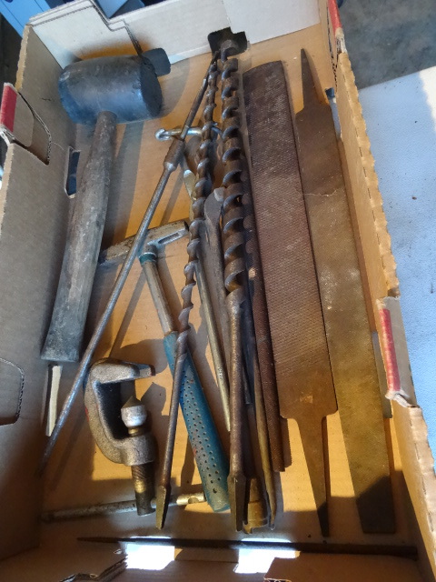 lot 152 image: Files. Drill bits. Hammers and more...