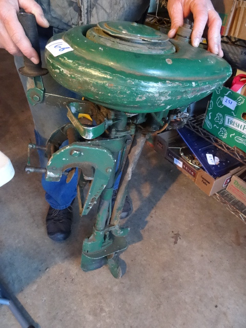 lot 168 image: Evinrude Outboard motor. No tag. E...