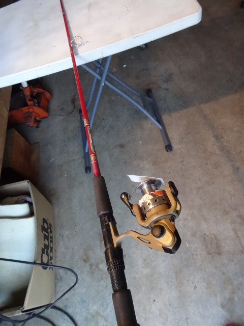 lot 200 image: Zebco reel and Daiwa rod...