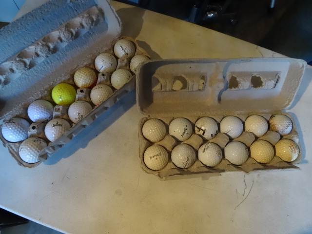 lot 224 image: 2 dozen used golf balls. ...