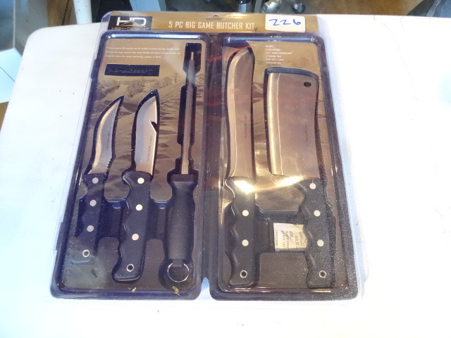 lot 226 image: 5 piece big game butcher kit...