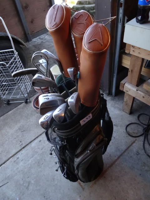 lot 233 image: Vintage Browning golf clubs. 4 pitc...
