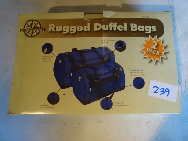 lot 239 image: Guidesman rugged duffel bags. 2 set...