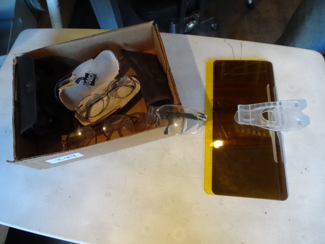 lot 244 image: Visor shades. Reading glasses. Safe...