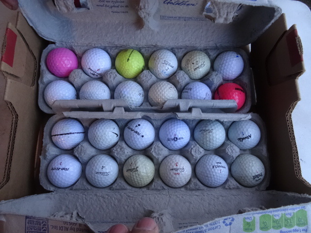 lot 279 image: 3 dozen golf balls. Used...