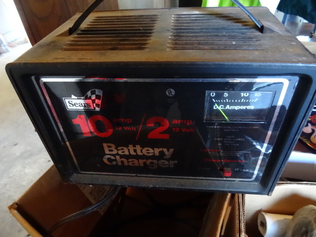 lot 298 image: Sears 10 amp battery charger...
