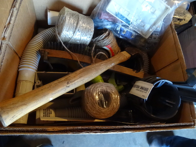 lot 300 image: Misc hardware. Twine. Cup holders...