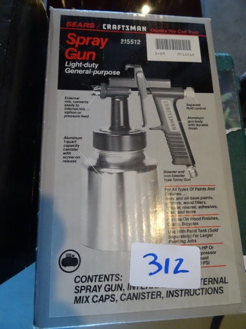 lot 312 image: Craftsman air spray gun. Model 9155...