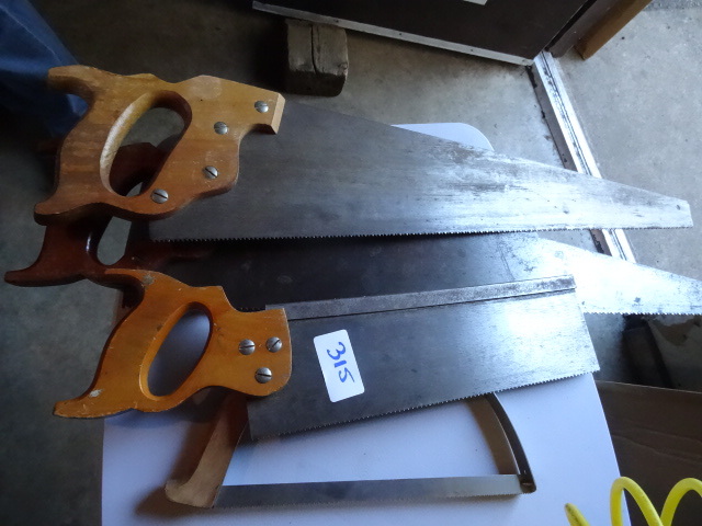 lot 315 image: Misc saws...