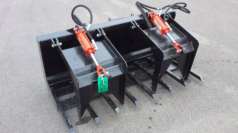 60 Double Grappler Bucket (Skid Steer Attachment)